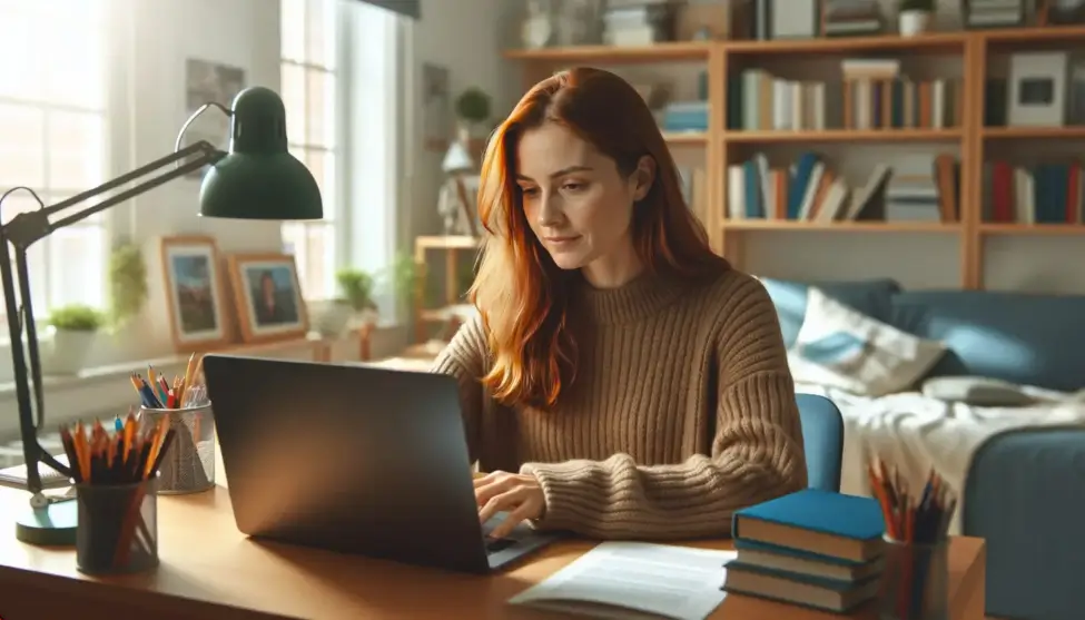 Estudiante preparando recuperación de asignaturas con clases de apoyo online intensivas